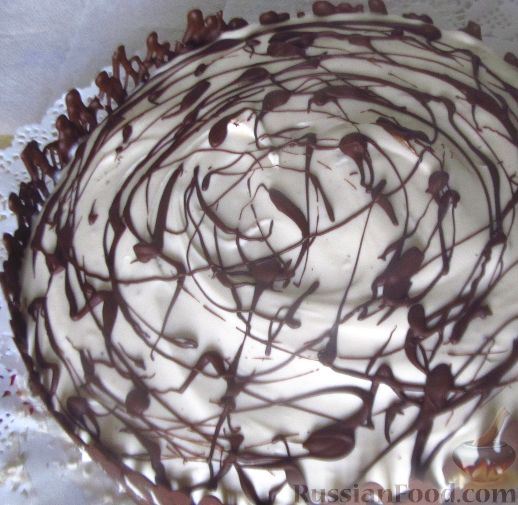 Торт "Бисквит в шоколадной короне"