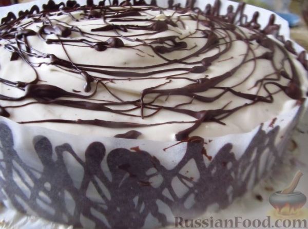 Торт "Бисквит в шоколадной короне"